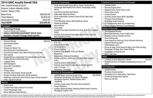 2014 GMC Acadia Denali