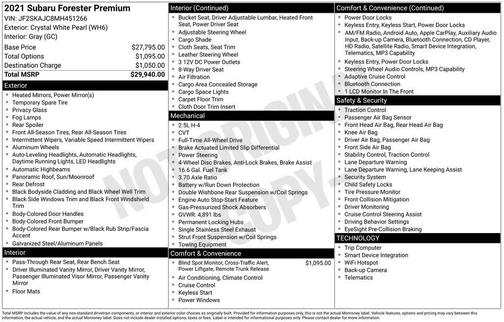 2021 Subaru Forester Premium