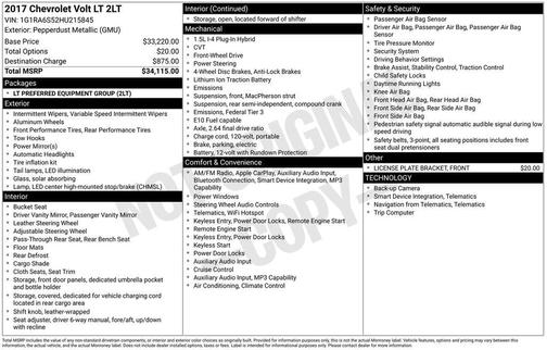 2017 Chevrolet Volt LT