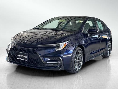 Blueprint/Midnight Black Metallic 2025 Toyota Corolla XSE