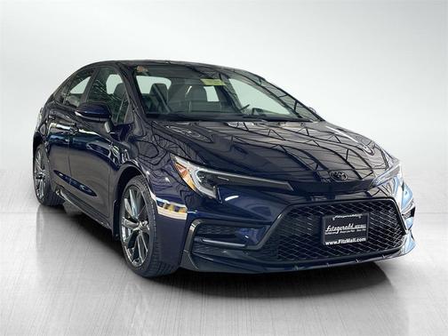Blueprint/Midnight Black Metallic 2025 Toyota Corolla XSE
