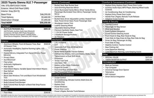 2025 Toyota Sienna XLE