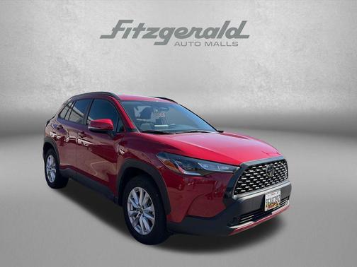 Barcelona Red Metallic 2024 Toyota Corolla Cross LE
