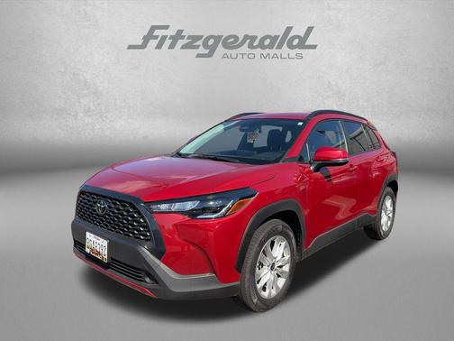 Barcelona Red Metallic 2024 Toyota Corolla Cross LE