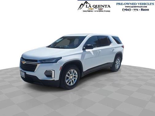 Summit White 2023 Chevrolet Traverse LS