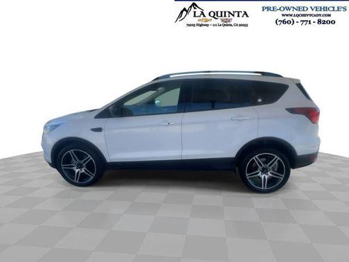 White Platinum Metallic Tri-Coat 2019 Ford Escape SEL