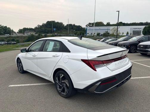 Serenity White 2025 Hyundai ELANTRA HEV SEL Sport