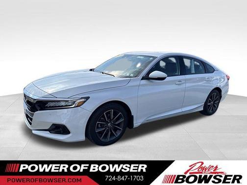 Platinum White 2021 Honda Accord EX-L 1.5T