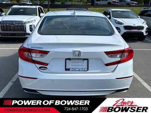 Platinum White 2021 Honda Accord EX-L 1.5T