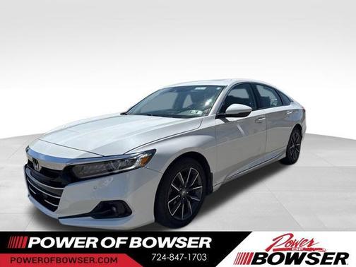 Platinum White 2021 Honda Accord EX-L 1.5T