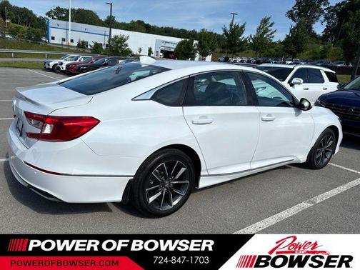 Platinum White 2021 Honda Accord EX-L 1.5T