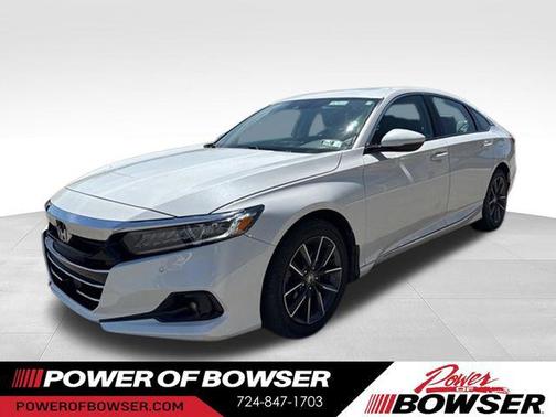 Platinum White 2021 Honda Accord EX-L 1.5T