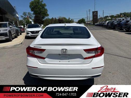 Platinum White 2021 Honda Accord EX-L 1.5T