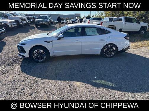 Serenity White 2026 Hyundai SONATA SEL