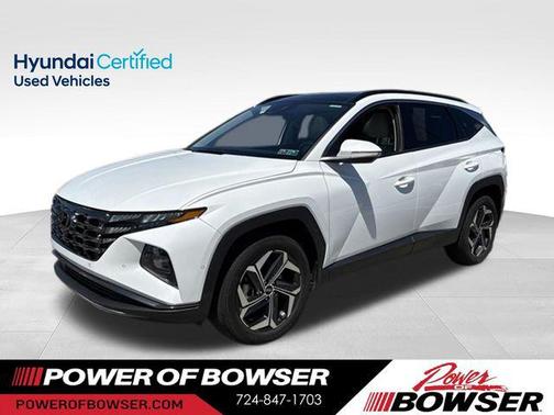 White 2022 Hyundai TUCSON Limited
