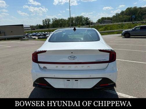 Quartz White 2021 Hyundai SONATA Limited