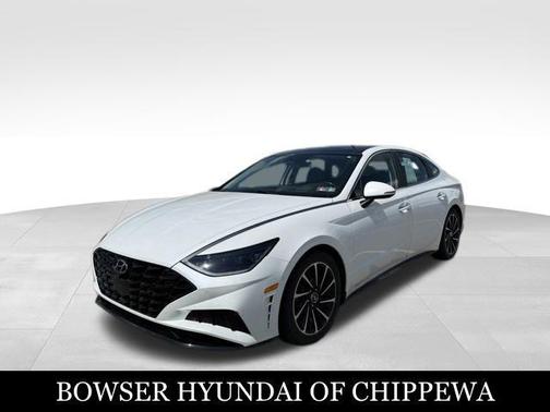 Quartz White 2021 Hyundai SONATA Limited
