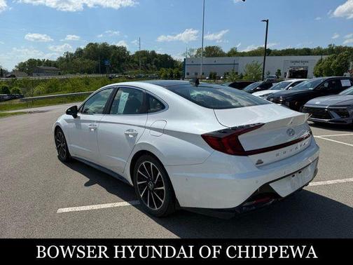 Quartz White 2021 Hyundai SONATA Limited