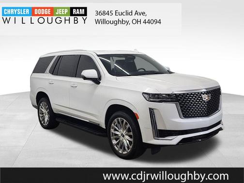 Crystal White Tri-Coat 2021 Cadillac Escalade Premium Luxury