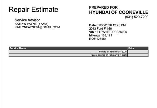 2013 Ford F-150 Lariat