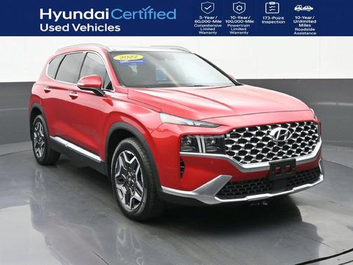 Calypso Red 2022 Hyundai SANTA FE Limited