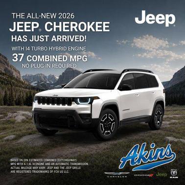 Bright White Clearcoat 2026 Jeep Cherokee Laredo 4x4