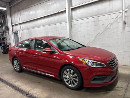 Scarlet Red 2017 Hyundai SONATA Sport
