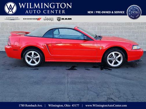 Red 2001 Ford Mustang Base