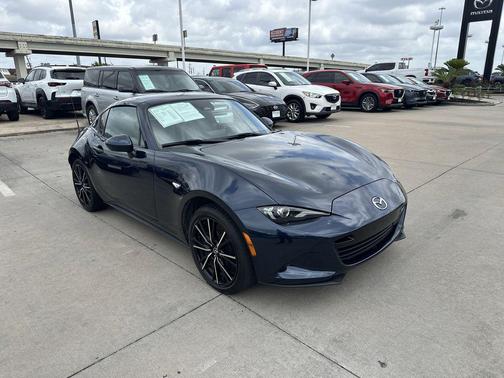 Deep Crystal Blue Mica 2025 Mazda MX-5 Miata RF Grand Touring