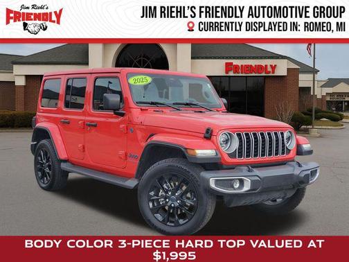 Firecracker Red Clearcoat 2025 Jeep Wrangler 4xe Sahara