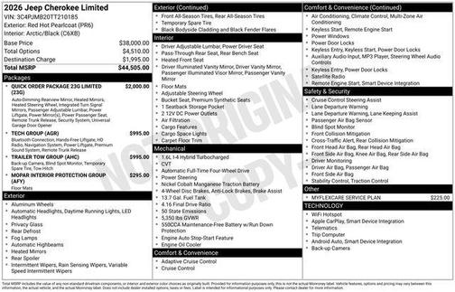 2026 Jeep Cherokee Limited