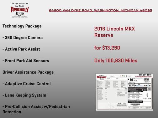 Luxe Metallic 2016 Lincoln MKX Reserve