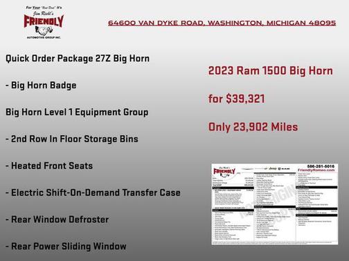 Patriot Blue Pearlcoat 2023 RAM 1500 Big Horn/Lone Star