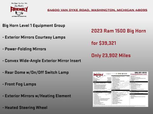 Patriot Blue Pearlcoat 2023 RAM 1500 Big Horn/Lone Star