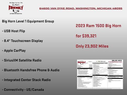 Patriot Blue Pearlcoat 2023 RAM 1500 Big Horn/Lone Star