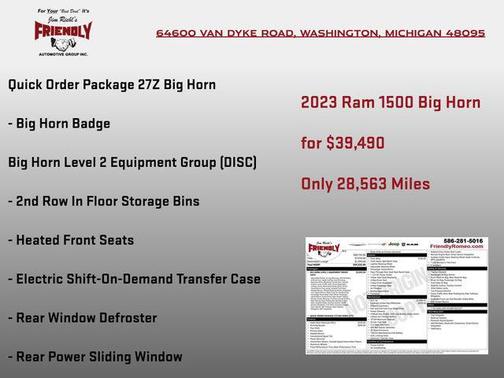Hydro Blue Pearlcoat 2023 RAM 1500 Big Horn/Lone Star