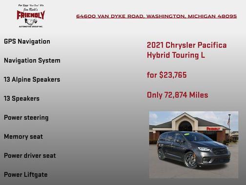 2021 Chrysler Pacifica Hybrid Touring L
