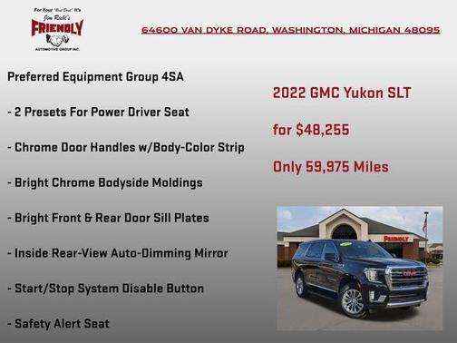 Onyx Black 2022 GMC Yukon SLT