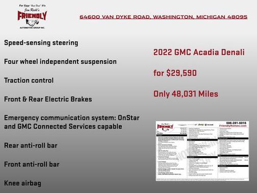 2022 GMC Acadia Denali