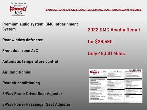 2022 GMC Acadia Denali