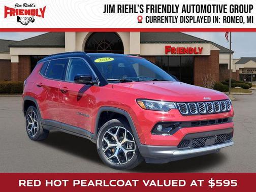 Red Hot Pearlcoat 2024 Jeep Compass Limited