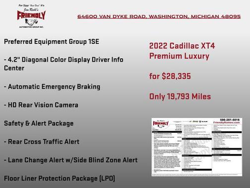 Cayenne Red Tintcoat 2022 Cadillac XT4 Premium Luxury