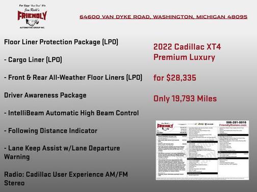 Cayenne Red Tintcoat 2022 Cadillac XT4 Premium Luxury