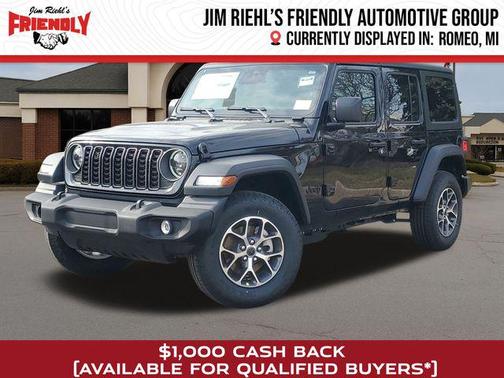 Black Clearcoat 2026 Jeep Wrangler Sport S