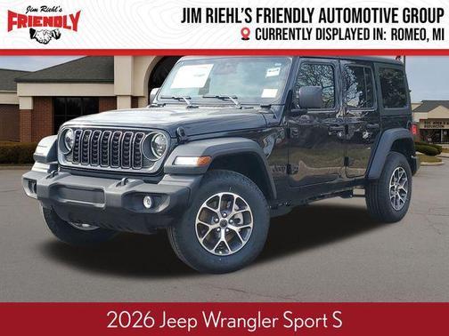 Black Clearcoat 2026 Jeep Wrangler Sport S