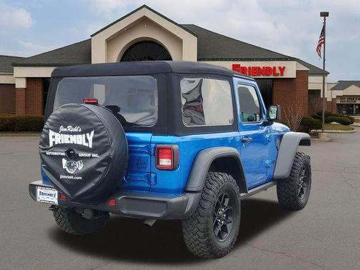 Hydro Blue Pearlcoat 2024 Jeep Wrangler Willys