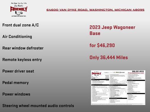 Bright White Clearcoat 2023 Jeep Wagoneer Series I 4x4