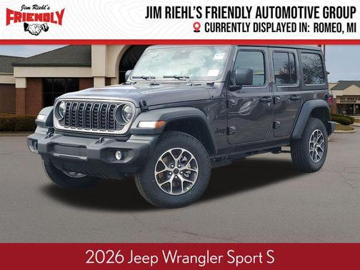 Granite Crystal Metallic Clearcoat 2026 Jeep Wrangler Sport S