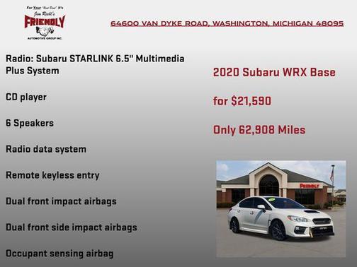 2020 Subaru WRX Base