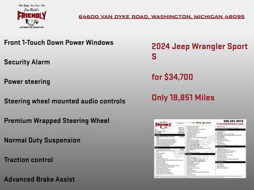 2024 Jeep Wrangler Sport S